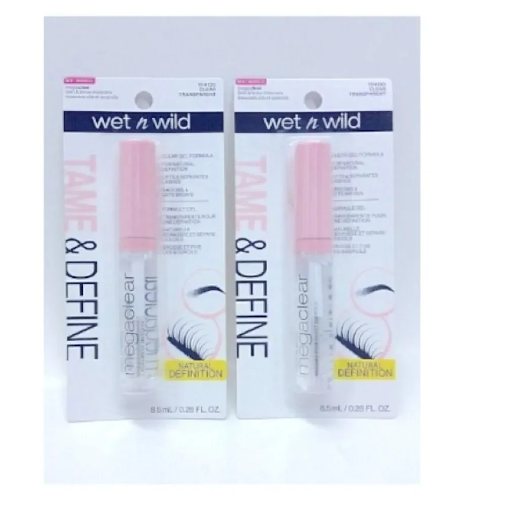 🎊 2x Wet n Wild Megaclear Lash & Brow Clear Transparent Gel Formula Mascara 9ml💥